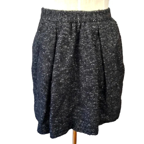 Isabel Marant Charcoal Marled Wool Mini Skirt - Picture 1 of 9